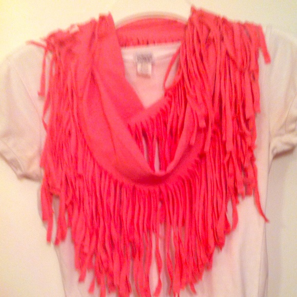 Pink/Coral handmade scarf