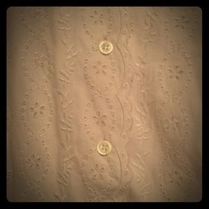 Beautiful, detailed Talbots size 8 eyelet dress