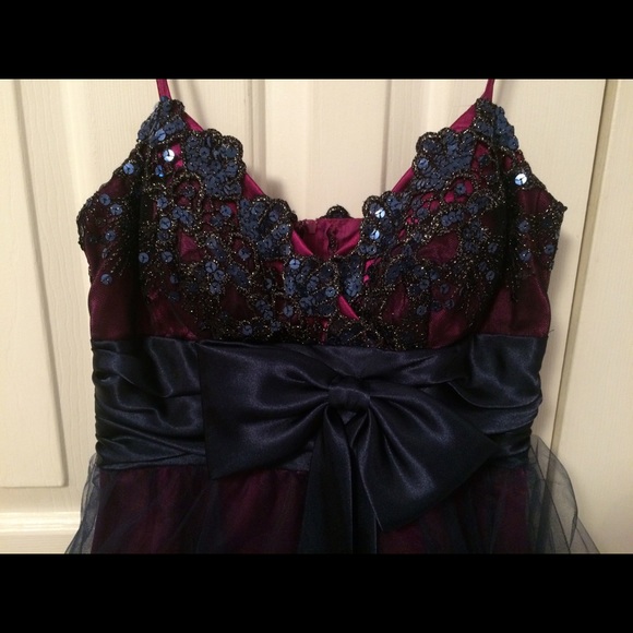 Deep purple homecoming dress