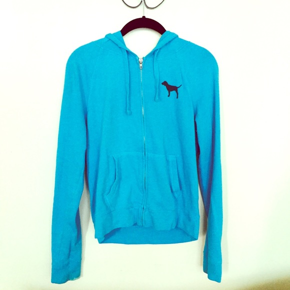 SOLD 🚫Blue 🐳 love PINK 1986 hoodie