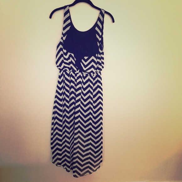 Chevron print maxi dress ~