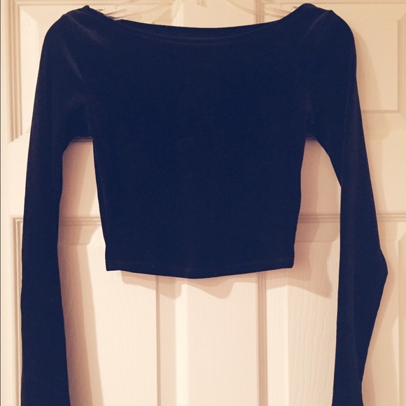 Kimchi Blue Tops - Velvet Crop Top