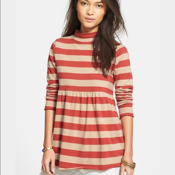 Free People Tops - Free people rough edge striped top