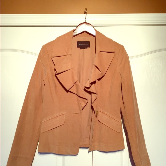 BCBG ruffle collar jacket