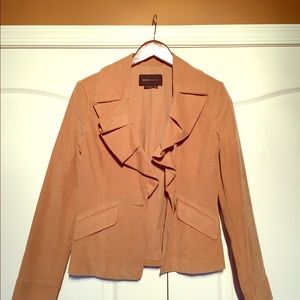 BCBG ruffle collar jacket