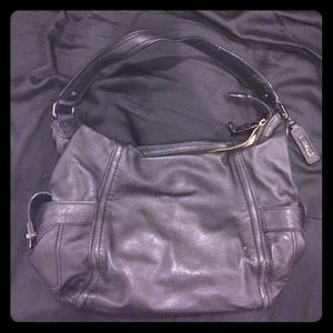Cole haan black leather purse