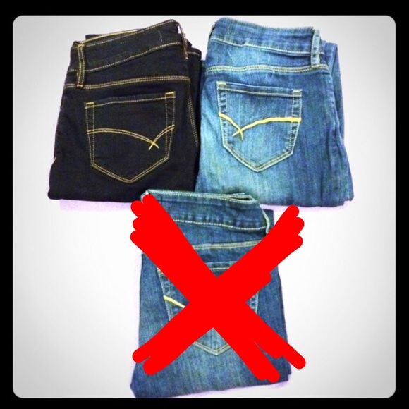 2 pairs of jeans