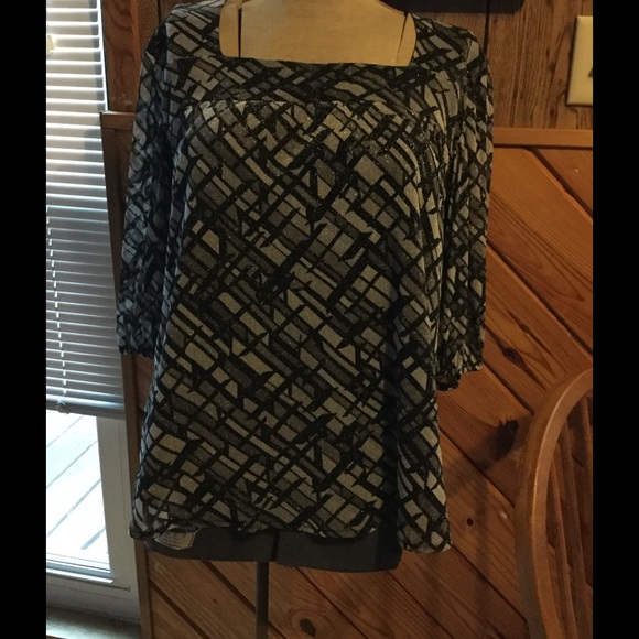 Black and Silver blouse