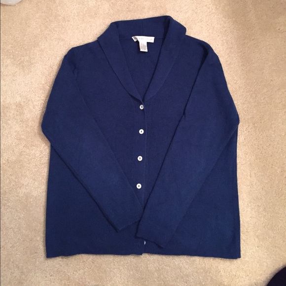 Jessica Holbrook Blue Silk & Cashmere Twin Set