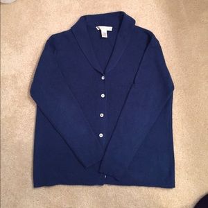 Jessica Holbrook Blue Silk & Cashmere Twin Set