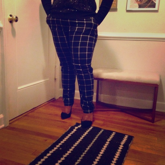 Dorothy Perkins Grid Print Trousers