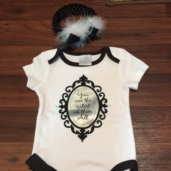 Baby girl onesie. Handmade - Picture 2 of 2