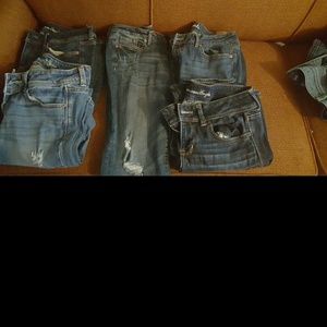 8 pair of jeans