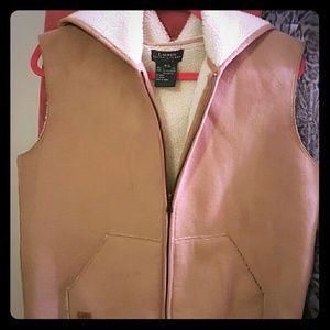 Ralph Lauren vest suede with sherpa lining