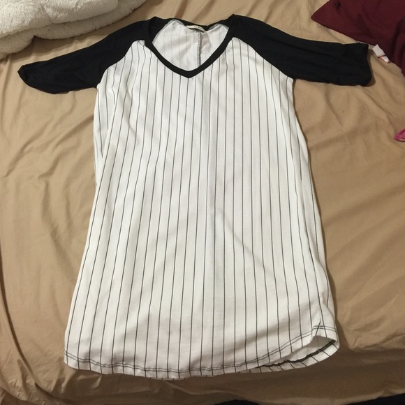 Striped t shirt dress NOT VS