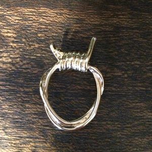 Gold Barbed Wire Ring from ASOS