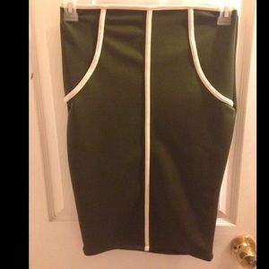 Olive green skirt