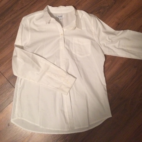 White button down blouse