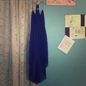 Blue a-line dress