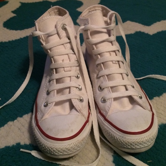 white high top converse