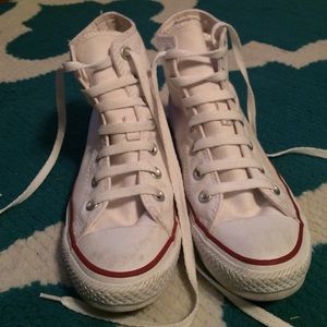 white high top converse