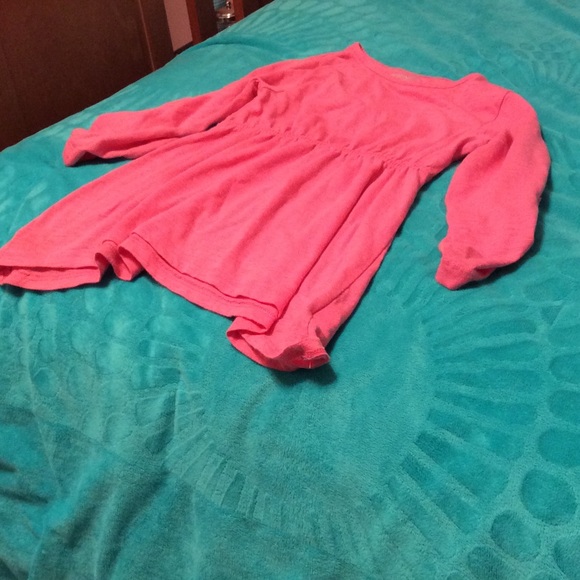 Pink quarter length sleeve shirt - Picture 3 of 4