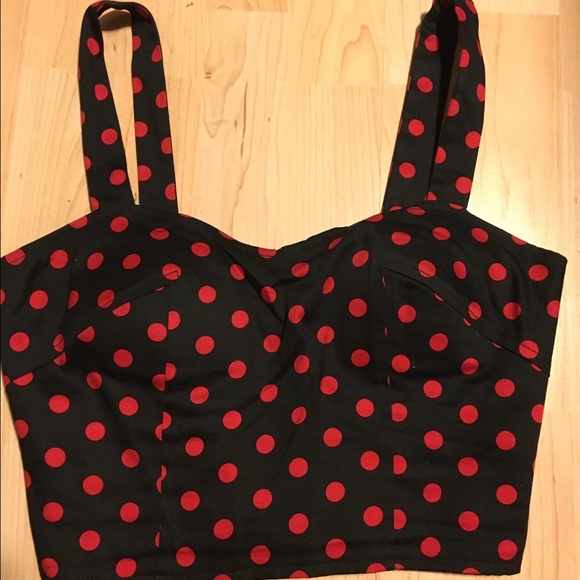 Polka Dot Crop Top
