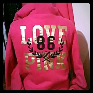 Reserved /Pink vs heavy lined sweatshirt /jacket