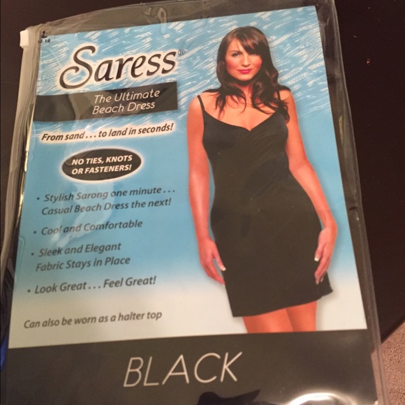 Beach dress- Saress in black