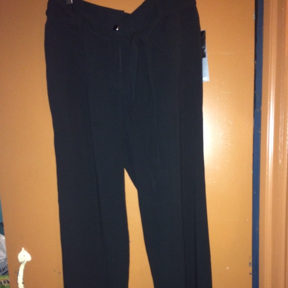 Black dress pants wide leg