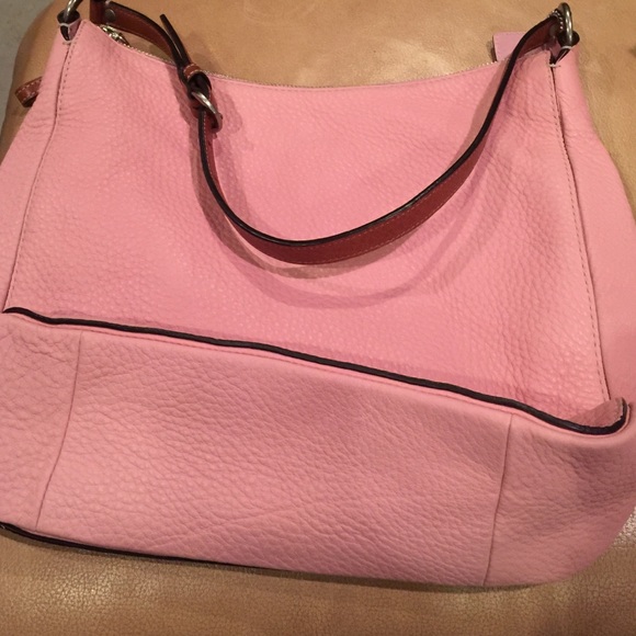 Pink Pebble Leather All Handbags | Kate Spade Outlet Pink soft pebble leather hand bag NWOT