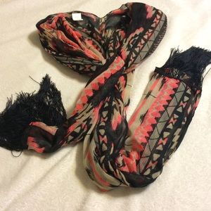 Pink Aztec Kimono Scarf & Cape
