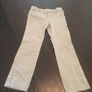 Girl's beige uniform slacks. Size 6