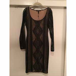 Black lace BCBG cocktail dress