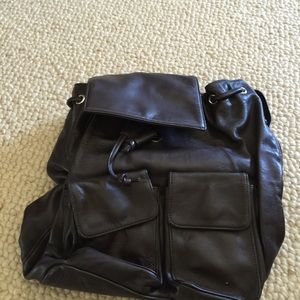 Perlina Leather Backpack Purse NEW