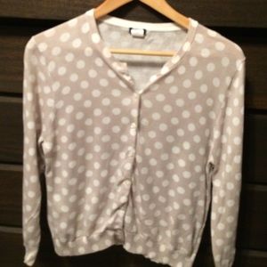 100% Cotton Polka Dot Cardigan