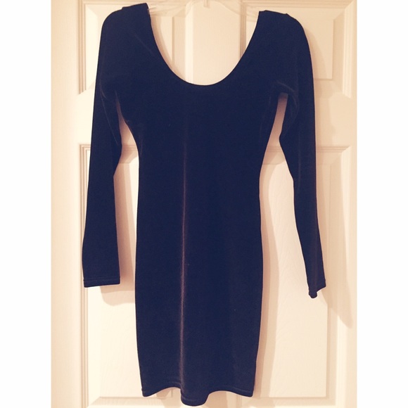 Black velvet American Apparel dress