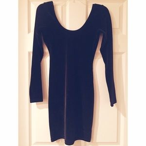 Black velvet American Apparel dress