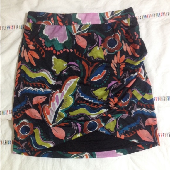 Floral tropical skirt