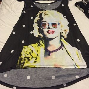 Marilyn Monroe polka dot tank top