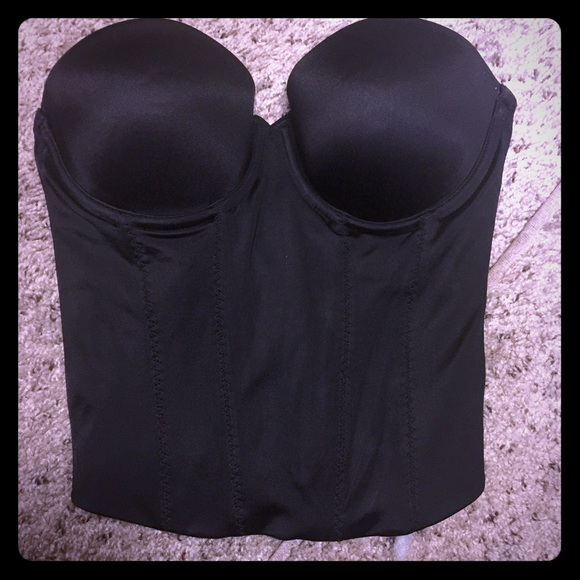 Victoria's Secret black low back bustier