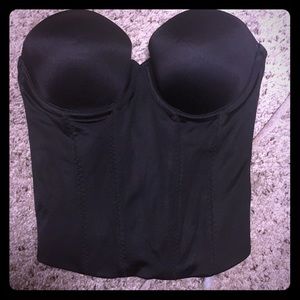 Victoria's Secret black low back bustier