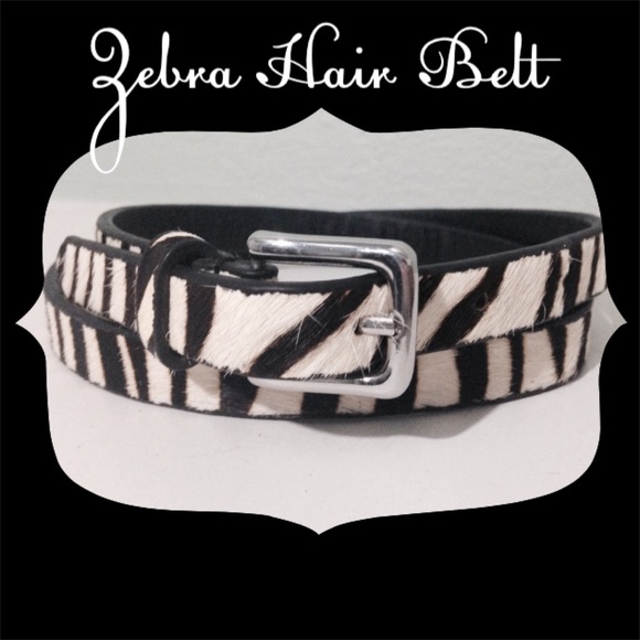 Zebra Hair Belt