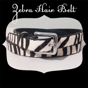 Zebra Hair Belt