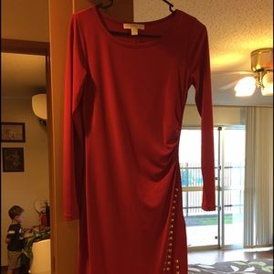 Michael Kors red studded dress