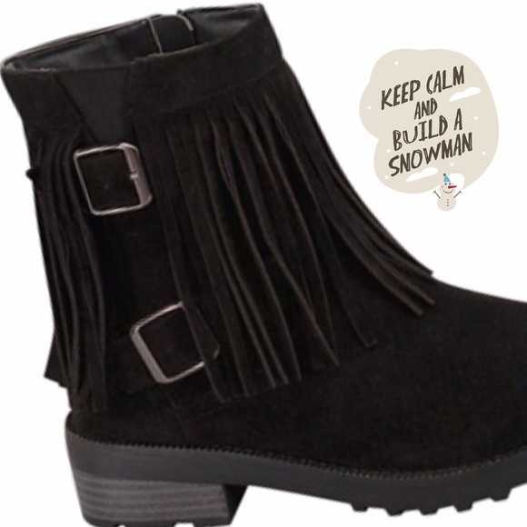 💥HP 2/5💥SUEDEMOCCASIN HIKERS WITH BUCKLES - Picture 2 of 2