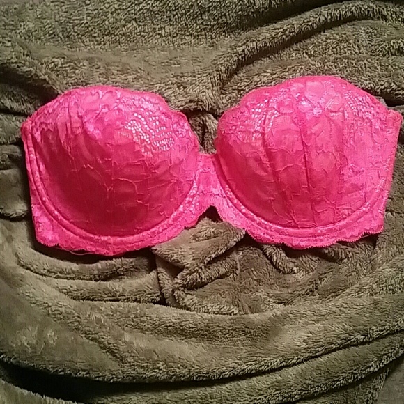 NWOT PINK Victoria's Secret Multi-Way Demi Bra
