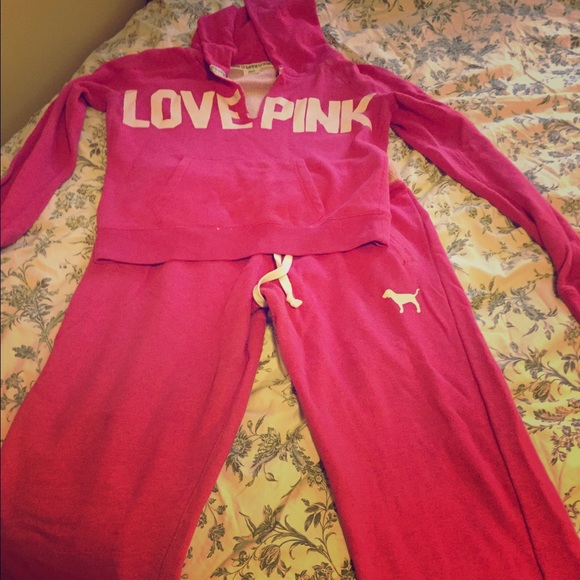 Love Pink sweatsuit Victoria's Secret Medium