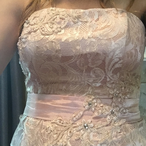 Blush Bridesmaid/evening formal w/ embellishments