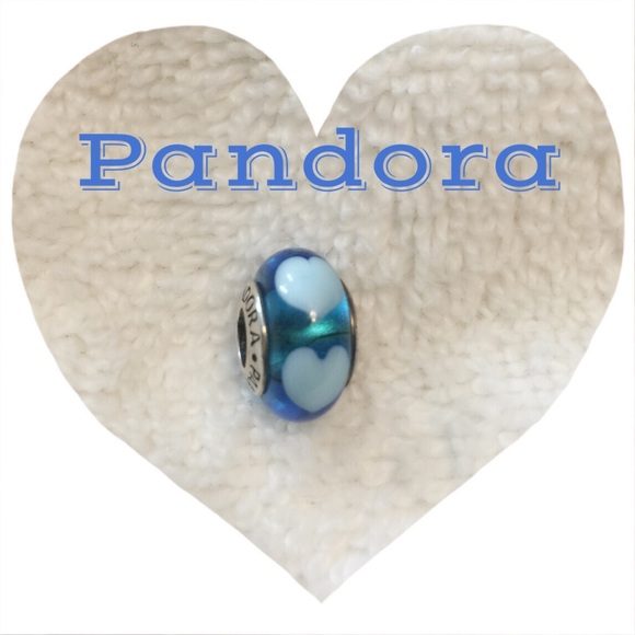 Authentic Pandora heart murano